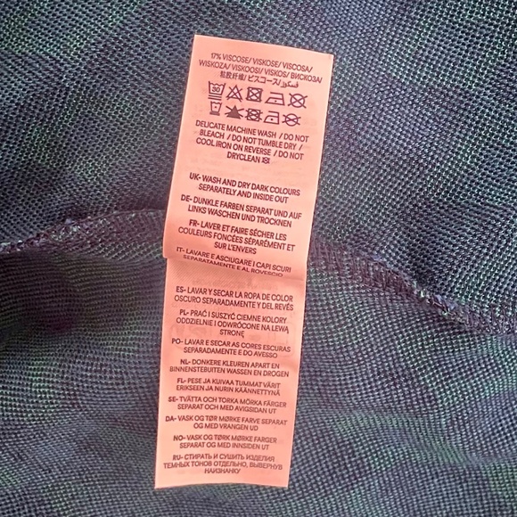 BODEN Jacquard Knit Atlantic Azure Diamond Print Dress Puff Sleeves Size 16 18 - Picture 15 of 16